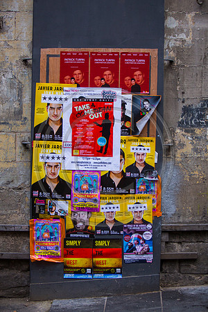 Edinburgh Fringe 2014 poster board